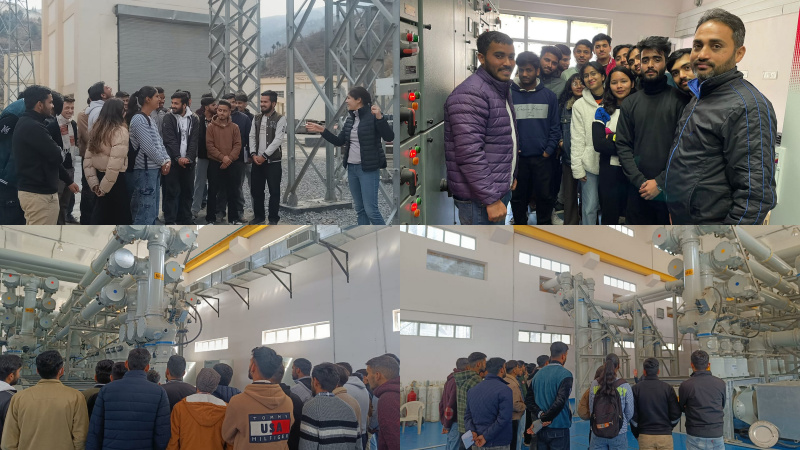 EE 6th semester students visit to HPPTCL Gumma 06.02.2024